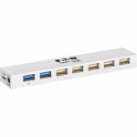 Eaton Tripp Lite Series 7-Port USB 3.x (5Gbps) / USB 2.0 Combo Hub - USB Charging  2 USB 3.x & 5 USB 2.0 Ports - USB 3.0 Micro-B - External - 7 USB Port(s) - 5 USB 2.0 Port(s) - 2 USB 3