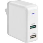 30W Dual USB A Wall Charger Fast Charging - USB-A/USB-A dual charging port with combined 30W fast charging for Samsung  Apple  LG devices