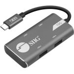 SIIG 4-Port USB 3.1 Gen 2 10G Hub - 2A2C - USB 3.1 (Gen 2) Type C - External - 4 USB Port(s) - 4 USB 3.1 Port(s) - PC  Mac