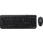 Adesso Antimicrobial Multimedia Desktop Keyboard and Mouse Combo - USB Membrane Cable Keyboard - English (US) - USB Mouse - Optical - 1200 dpi - Multimedia  Media Player  Email  Browser