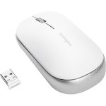 Kensington SureTrack Dual Wireless Mouse - Optical - Wireless - Bluetooth/Radio Frequency - 2.40 GHz - White - USB 2.0 - 4000 dpi - Scroll Wheel - 3 Button(s) - Symmetrical - 1 - TAA Co