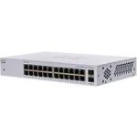 Cisco 110 CBS110-24T Ethernet Switch - 24 Ports - 2 Layer Supported - Modular - 2 SFP Slots - 16.34 W Power Consumption - Twisted Pair  Optical Fiber - Desktop  Wall Mountable  Rack-mou