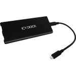Icy Dock ICYNano MB861U31-1M2B Drive Enclosure PCI Express NVMe  M.2 - USB 3.2 (Gen 2) Type C Host Interface External - Black - 1 x SSD Supported - 1 x Total Bay - Aluminum  Plastic