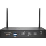 SonicWall TZ370W Network Security/Firewall Appliance - Intrusion Prevention - 8 Port - 1000Base-T - Gigabit Ethernet - 3 Gbit/s Firewall Throughput - Wireless LAN IEEE 802.11 a/b/g/n/ac
