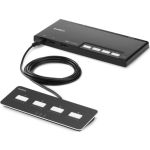 Belkin 4-Port Dual Head DP Modular Secure KVM Switch PP4.0 W/ Remote - 4 Computer(s) - 1 Local User(s) - 3840 x 2160 - 4 x PS/2 Port - 3 x USB - DisplayPort - Desktop  Under Table - TAA