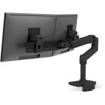 Ergotron Desk Mount for LCD Monitor - Matte Black - Height Adjustable - 2 Display(s) Supported - 27in Screen Support - 22 lb Load Capacity - 75 x 75  100 x 100