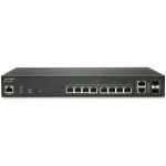 SonicWall SWS12-10FPOE Ethernet Switch - 10 Ports - Manageable - Gigabit Ethernet - 1000Base-T  1000Base-X - 2 Layer Supported - 2 SFP Slots - 152.80 W Power Consumption - 130 W PoE Bud