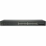 SonicWall SWS14-24 Ethernet Switch - 24 Ports - Manageable - Gigabit Ethernet  10 Gigabit Ethernet - 1000Base-T  10GBase-X - 2 Layer Supported - 24.40 W Power Consumption - Optical Fibe