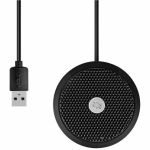 Aluratek AUM01F Wired Microphone for Podcasting  Video Conferencing  Gaming  Live Streaming  Recording - Stereo - 100 Hz to 16 kHz -45 dB - Omni-directional - USB 2.0