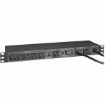 Eaton Tripp Lite Series 100-125V 12A Single-Phase Hot-Swap PDU with Manual Bypass - 6 NEMA 5-15R Outlets  2 5-15P Inputs  1U Rack/Wall - Manual Bypass - NEMA 5-15P - 6 x NEMA 5-15R - 12