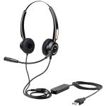 Urban Factory Movee: USB Conference Micro-Headset With Remote Control - Stereo - USB 3.0 Type A - Wired - 150 Ohm - 100 Hz to 6.60 kHz - Over-the-head  On-ear - Binaural - Supra-aural -