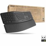Logitech 920-010175 K860 Ergonomic Split WirelessKeyboard for Business Secured Logi Bolt Technology Graphite