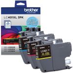 Brother LC401XL3PKS Original High Yield Inkjet Ink Cartridge - CMY - 3 / Pack - 500 Pages