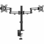Tripp Lite by Eaton TV Monitor Flex-Arm Desktop Clamp Dual-Monitor 13-27in Displays - 2 Display(s) Supported - 13in to 27in Screen Support - 35.27 lb Load Capacity - 100 x 100  75 x 75