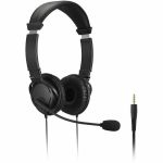Kensington Classic Headset with Mic and Volume Control - Stereo - Mini-phone (3.5mm) - Wired - Over-the-head - Binaural - Ear-cup - 6 ft Cable - Noise Cancelling Microphone - Noise Canc