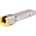 HPE SFP (mini-GBIC) Module - For Data Networking  Optical Network - 1 x RJ-45 1000Base-T Network LAN - Twisted PairGigabit Ethernet - 1000Base-T0.10 km Maximum Distance