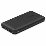 Belkin BPB011btBK 15W 3-port USB Power Bank 10K mAh 2xUSB-A (12W) 1xUSB-C (15W) Portable Charger w/ USB-A to USB-C Black