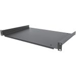 StarTech SHELF-1U-12-FIXED-S 1U Server Rack Cabinet Shelf Fixed 12in Deep Cantilever Rackmount Tray for 19in Data/AV/Network Enclosure w/cage nuts screws