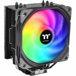 Thermaltake UX200 SE ARGB Lighting CPU Cooler - 4.72in Maximum Fan Diameter - 1 x Fan(s) - 62.72 CFM Maximum Airflow - 1800 rpm - Air Cooler - 2510 - 4Pin - Compatible Intel Socket: LGA