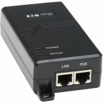 Eaton Tripp Lite Series Gigabit PoE+ Midspan Active Injector - IEEE 802.3at/802.3af  30W  1 Port  International Power Cords - 120 V AC  230 V AC Input - 53 V DC Output - RJ-45 Input Por