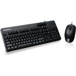 IOGEAR Keyboard & Mouse - USB 2.0 Cable Keyboard - 104 Key - USB 2.0 Cable Mouse - Optical - 1000 dpi - Scroll Wheel - Built-in Card Reader - Compatible with Workstation  Desktop Comput