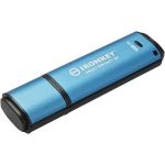 IronKey Vault Privacy 50 Series 128GB USB 3.2 (Gen 1) Type A Flash Drive - 128 GB - USB 3.2 (Gen 1) Type A - 250 MB/s Read Speed - 180 MB/s Write Speed - Blue - 256-bit AES - 5 Year War