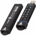Apricorn Aegis Secure Key 3.0 2TB USB 3.1 Type A Flash Drive - 2 TB - USB 3.1 Type A - 190 MB/s Read Speed - 160 MB/s Write Speed - Black - XTS-AES  256-bit AES - 3 Year Warranty - TAA