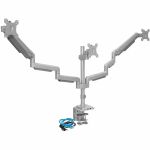 Mount-It! Triple Monitor Mount for Desk with Gas Spring Adjustment and Clamp or Grommet Base - Height Adjustable - 3 Display(s) Supported - 13in to 32in Screen Support - 46.20 lb Load C