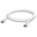 Ubiquiti UniFi Patch Cable Outdoor 6.56 ft CAT5E Network Cable for Network Device Patch Cable - Shielding - VW-1 - 24AWG - White