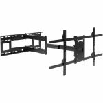 Mount-It! Long Arm TV Mount  Full Motion Wall Bracket with 40 inch Extension Articulating Arm - 40in to 80in Screen Support - 110 lb Load Capacity - 100 x 100  200 x 100  200 x 200  300