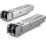Ubiquiti SFP (mini-GBIC) Module - For Data Networking  Optical Network - 1 x LC Duplex Network - Optical Fiber - Multi-mode - 1.25 Gigabit Ethernet0.55 km Maximum Distance - 20