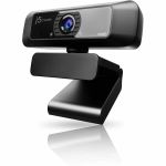 j5create JVCU100 Webcam - 2 Megapixel - 30 fps - Black - USB 2.0 Type A - 1 Each - Full HD - 1920 x 1080 Video - 82&deg; Angle - Tripod Mount  Clamp - Microphone - For Monitor - macOS