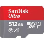 SanDisk SDSQUAC-512G-AN6MA 512GB Ultra UHS-I microSDXC Memory Card with SD Adapter 150 MB/s Reads