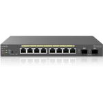 EnGenius EWS2910P-FIT Ethernet Switch - 8 Ports - Manageable - Gigabit Ethernet - 10/100/1000Base-T  1000Base-X - 2 Layer Supported - Modular - 2 SFP Slots - 61.60 W PoE Budget - Twiste