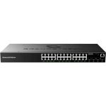 Grandstream Enterprise Layer 2+ Managed Network Switch - 24 Ports - Manageable - Gigabit Ethernet - 1000Base-T  1000Base-X - 2 Layer Supported - Modular - 4 SFP Slots - 400 W Power Cons