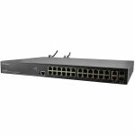 Lantronix SM24TBT2DPB-2XPS Ethernet Switch - 26 Ports - Manageable - Gigabit Ethernet - 10/100/1000Base-T  1000Base-X - 4 Layer Supported - Modular - 2 SFP Slots - 79 W Power Consumptio