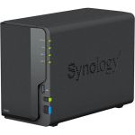 Synology DS223 DiskStation 2-Bay NASRealtek RTD1619B CPU 2GB DDR4 2x 2.5in/3.5in Drive Bays 1x RJ45 3x USB 3.2 Gen 1