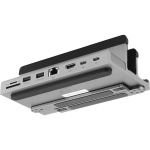 SIIG USB-C Laptop Stand W/ 4K Docking Station - Unique multitasks design for foldable holder and vertical Laptop stand & Docking station - HDMI 4K@60Hz display - Two USB-A 5Gbps - Gigab