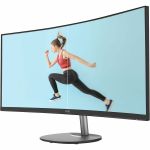 MSI Pro MP341CQ 34in LCD QHD 100Hz 1ms FreeSync Monitor 3440x1440 Built-in Speakers (DisplayPort HDMI ) - Matte Black