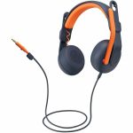 Logitech Zone Learn On-Ear Wired Headset with Microphone for Learners  Comfortable and Adjustable Fit for Kids  3.5mm AUX - Stereo - Mini-phone (3.5mm) - Wired - On-ear - Binaural - Cir