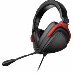 Asus ROG Delta S Core Gaming Headset - Stereo - Mini-phone (3.5mm) - Wired - 32 Ohm - 20 Hz to 40 kHz - On-ear  Over-the-head - Binaural - Circumaural - 4.92 ft Cable - Uni-directional