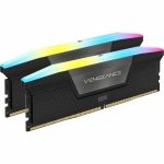 Corsair CMH32GX5M2B6000C30 VENGEANCE RGB DDR5 32GB (2x16GB) Memory Kit 6000MT/s 30-36-36-76 XMP 3.0 1.4V RGB LED Black