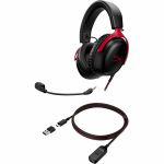 HyperX Cloud III - Gaming Headset (Black/Red) - Stereo - USB 2.0  Mini-phone (3.5mm) - Wired - 64 Ohm - 10 Hz to 20 kHz - Over-the-ear  On-ear - Binaural - Circumaural - 3.90 ft Cable -