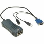 Lantronix Integrated KVM-over-IP Solution for Remote Equipment - 2 x Network (RJ-45) - 2 x USB - 1 x VGA - 0U - Rack-mountable