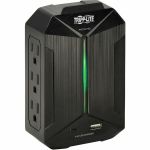 Eaton Tripp Lite Series Protect It! 6-Outlet Surge Protector - 5-15R Outlets  2 USB Ports  5-15P Direct Plug-In  490 Joules  Black - 6 x NEMA 5-15R - 490 J - 120 V AC Input - USB