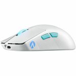Asus ROG Harpe Ace Aim Lab Edition Gaming Mouse - Optical - Cable/Wireless - Bluetooth/Radio Frequency - 2.40 GHz - Rechargeable - Moonlight White - USB 2.0 Type A - 36000 dpi - 5 Butto