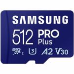 Samsung MB-MD512SA/AM 512GB PRO Plus microSDXCMemory Card with SD Adapter Max Writes 130MB/s Max Reads 180MB/s