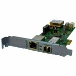 Transition Networks PCIe Gigabit Ethernet Fiber Network Interface Card with PoE+ - PCI Express 2.1 - 1.95 Gbit/s Data Transfer Rate - 2 Port(s) - 1 - Optical Fiber  Twisted Pair - Low P