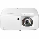 Optoma ZK430ST 3D Short Throw DLP Projector - 16:9 - Portable - White - High Dynamic Range (HDR) - 3840 x 2160 - Front - 1080p - 30000 Hour Normal Mode - 300000:1 - 3700 lm - HDMI - USB