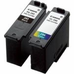 Canon Original Inkjet Ink Cartridge - Black  Color - 2 / Pack - 7.3 mL  9.9 mL